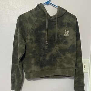 Vans Olive Green Tie-Dye Crew Hoodie